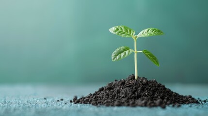 A symbolic image representing the concept of business growth and enrichment, featuring a lush plant in a professional environment with ample room for adding custom text or graphics.