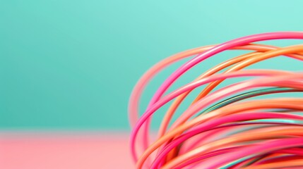 Poster - An abstract stock photo symbolizing business growth and empowerment, depicted through interconnected network lines and a vibrant, forward-thinking design. The image includes ample copy space for