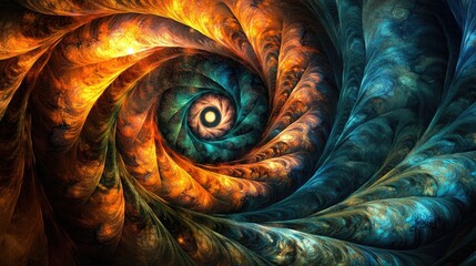 Poster - Abstract spiral background design