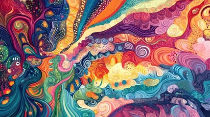 Poster - Abstract textile design artwork