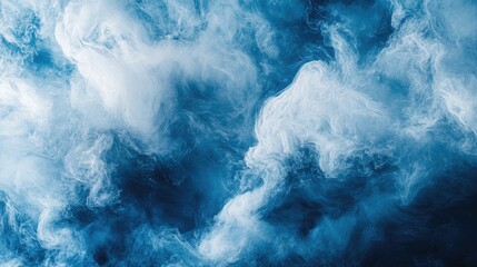 Poster - Dark blue and white abstract backdrop