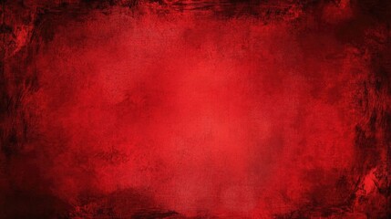 Poster - Abstract red background with a vignette border frame