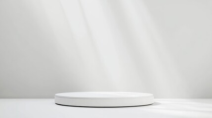 Poster - Empty white podium for an award ceremony isolated on a white background