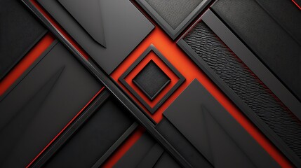 Wall Mural - 3d rendering geometric model background and copy space 8k