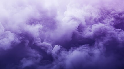 Sticker - Dreamlike abstract clouds in lavender gradient create serene ethereal atmosphere