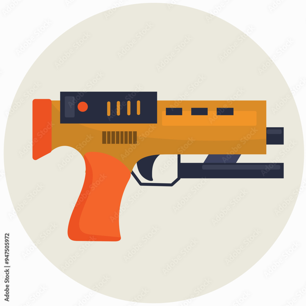 Laser, blaster, futuristic weapon gun icon clipart avatar logotype ...