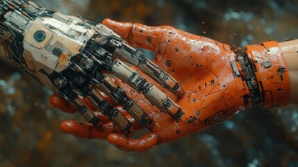 Poster - Two Robotic Hands Reaching Out