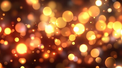 Canvas Print - Abstract bokeh background with sparkling lights