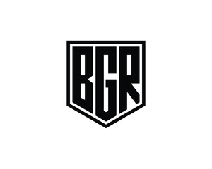 BGR logo design vector template BGR