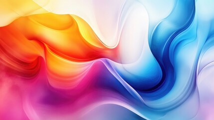 Wall Mural - Vibrant colorful and flowing background with smooth gradients