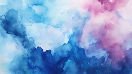 Poster - Hand painted abstract watercolor backdrop