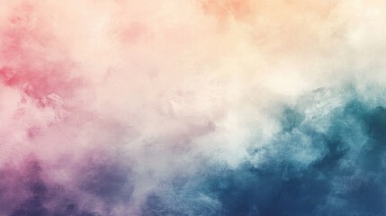 Poster - Soft Watercolor Background with Pastel Hues