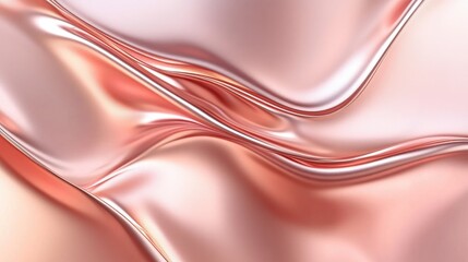 Poster - Rose gold metallic abstract background with a sleek modern design