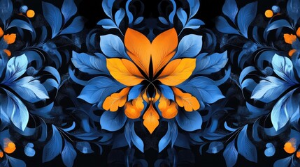 Poster - Floral abstract ornament graphic design illustration