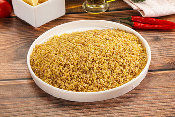 Sticker - Dry wheat bulgur fow cooking