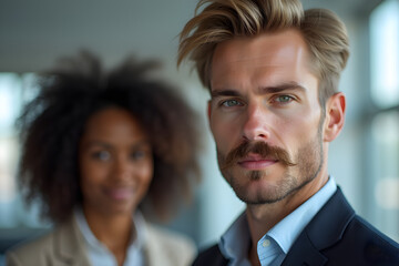 Wall Mural - portrait of a successful business team