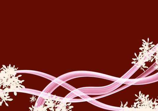 Maroon Elegant Abstract Pastel Colour Line Floral Background