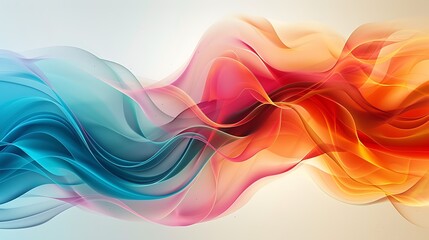 Abstract Colorful Swirling Fabric