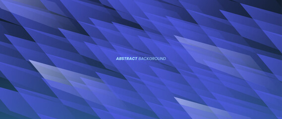 Abstract background with a geometry pattern that has overlapping scale-like patterns. Smooth blue gradation. Perfect design for banner template, wallpaper, brochure, web banner.	