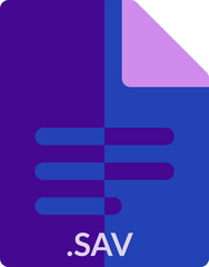 SAV icon 2 color combination mixture