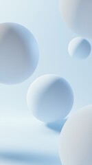 Sticker - Floating white spheres