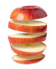 Sticker - Flying apple Isolated on transparent background. png file