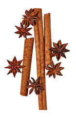 Canvas Print - star anise and cinnamon