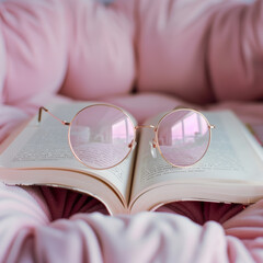 books and glasses