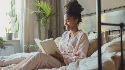 Canvas Print - The woman reading book