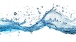 © Kamil - Blue Water Splash on White Background
