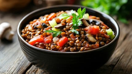 Veggie lentil bowl