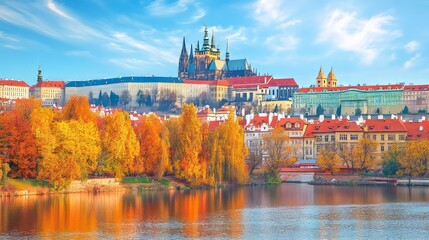 Prague's Gothic Castle on Vltava