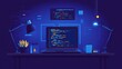 © Maharram - Software development involves teamwork and abstract programming concepts. It includes writing code for websites and business applications. This vector graphic illustrates the collaboration and complex