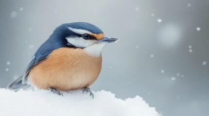 Bird: Nuthatch, Sitta krueperi.