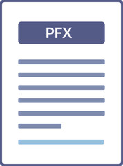 Wall Mural - PFX Contract document icon