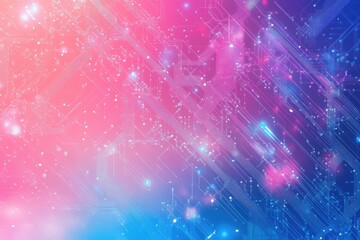 Wall Mural - A vibrant blend of pink and blue hues with sparkling details, perfect for backgrounds or creative projects.