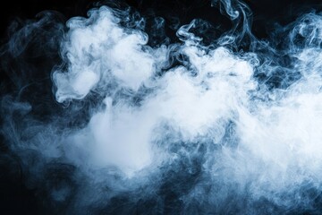 Poster - A realistic smoke effect overlay for digital photography and design. Hazy, abstract, light textures with floaty particles. Stock.