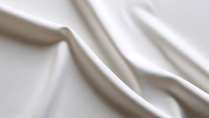 Poster - a plain white fabric with visible creases and folds. The texture of the fabric is smooth, and the lighting.