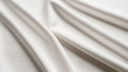 Poster - a plain white fabric with visible creases and folds. The texture of the fabric is smooth, and the lighting.