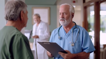 Canvas Print - The Doctor with Clipboard