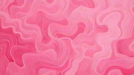 Canvas Print - pink squiggle background