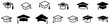 © Haseeb - Graduation hats icon set.eps