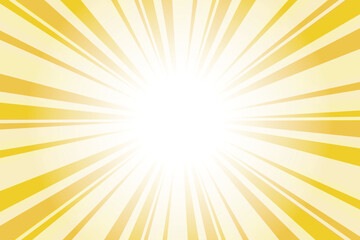 Poster - Abstract yellow sun rays background. Deep champagne yellow sunburst background with glowing light rays. Bright rays background for summer themes, energy concepts and vibrant designs.