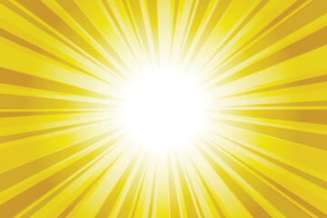Poster - Abstract dark yellow sun rays background. Yellow sunburst background with glowing light rays. Bright rays background for summer themes, energy concepts and vibrant designs.