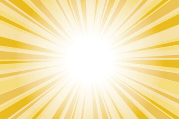 Poster - Abstract yellow sun rays background. -- yellow sunburst background with glowing light rays. Bright rays background for summer themes, energy concepts and vibrant designs.