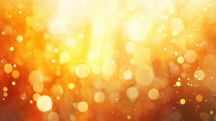 Poster - Watercolor illustration of an abstract blurred background representing a golden light of hope