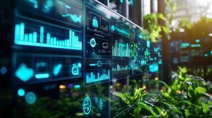 Poster - a cutting edge smart farm dashboard showcasing real time data from various iot devices providing com