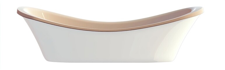 Fototapete - 3D rendering of a bathtub icon flat illustration for web use on a white background