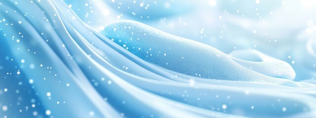 Poster - 3D rendering of an abstract blue background featuring white and snow layout design suitable for Christmas themes with a smooth circle gradient color ideal for business reports and web templates