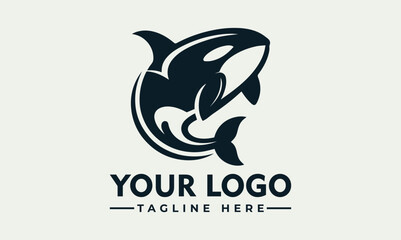 Poster - Orca Killer Whale Vector Logo tribal tattoo sketch. vector of an underwater predator